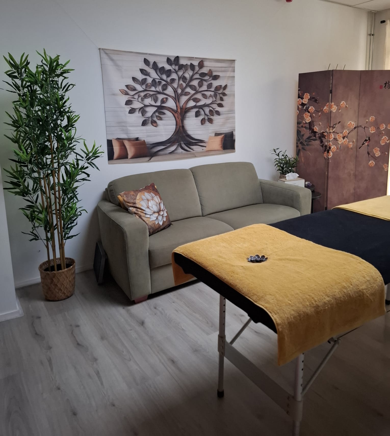 Manipura Reiki praktijk Bergen op Zoom - zijaanzicht behandelruimte